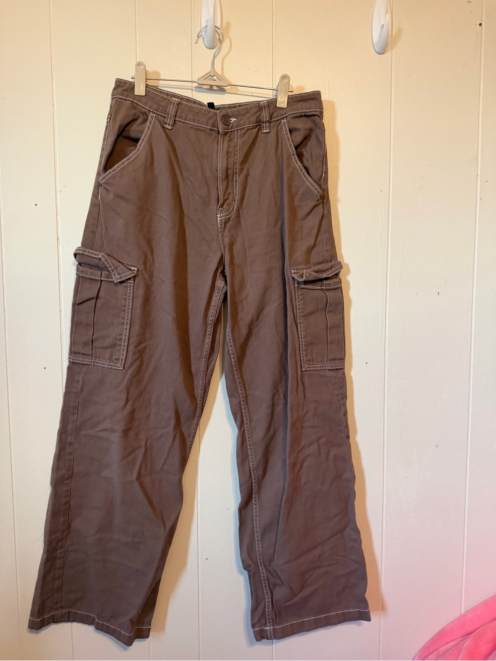 Women's Brown Cargo Pants with Utility Pockets